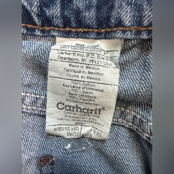 Vintage Carhartt Women’s Work Jeans – Size 8x32 – Made in Mexico - Picture 6 of 9